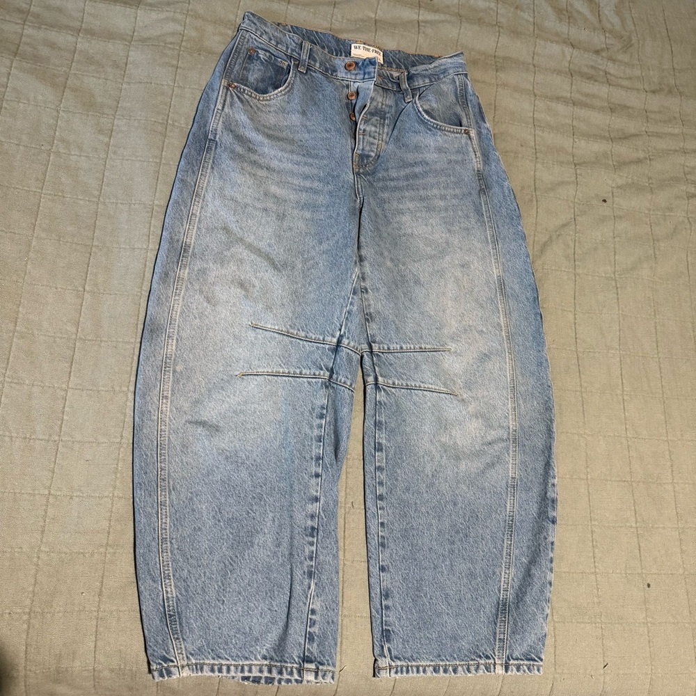 Free People Barrel Jeans